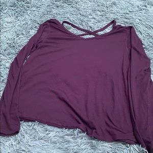 Purple work out shirt